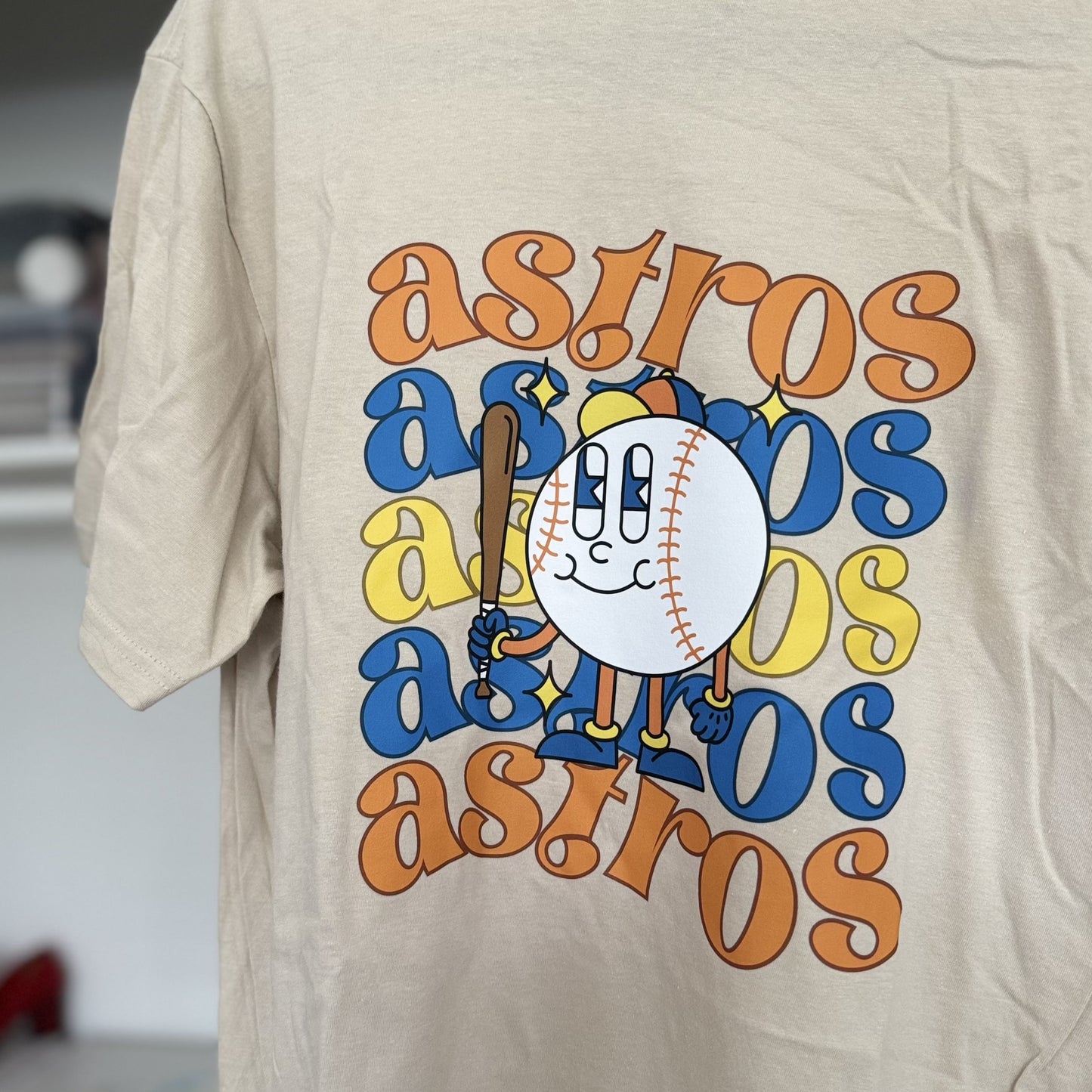 Astros Retro Baseball Tee