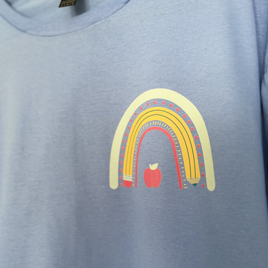 Teacher Rainbow Pocket Tee